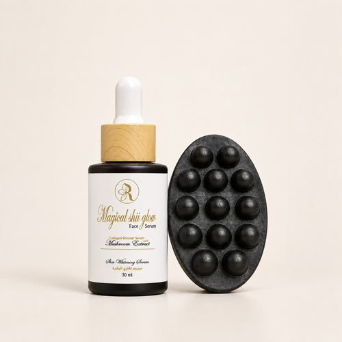 Rodopis Essential Glow Bundle — 1 Magical Shii Glow Serum and 1 Spirupure Soap